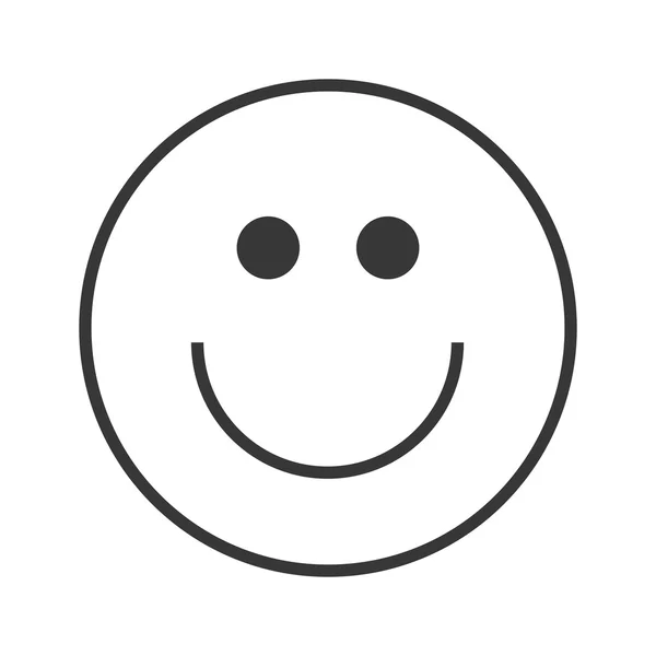 Icono emoticono sonrisa — Archivo Imágenes Vectoriales