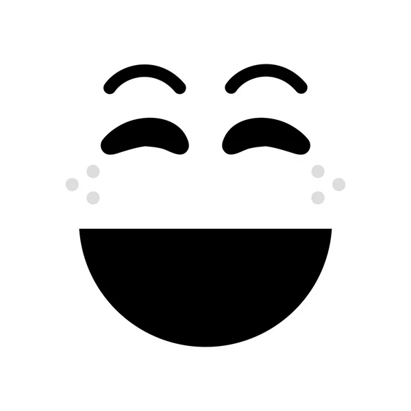 Icono emoticono sonrisa — Vector de stock