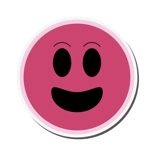 Smile emoticon icon — Stock Vector