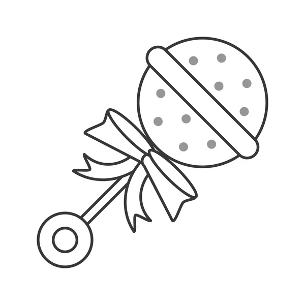 Baby toy rattle icon — Stock Vector © jemastock 121212506