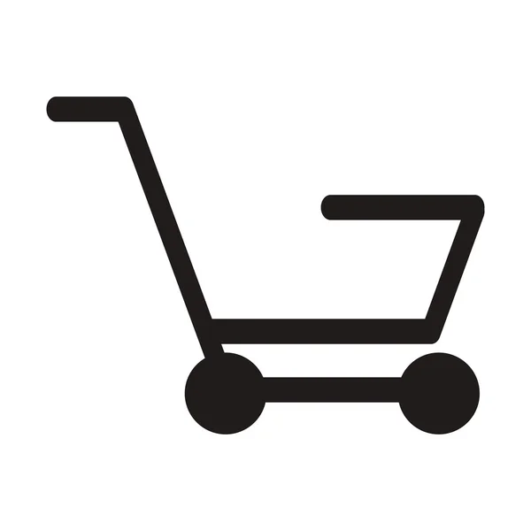 Abstraktní ikona nákupního košíku — Stockový vektor