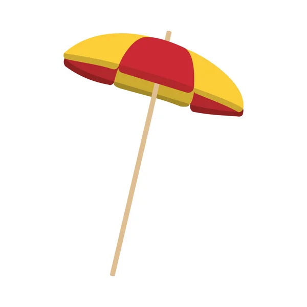 Icono de parasol rayado — Vector de stock