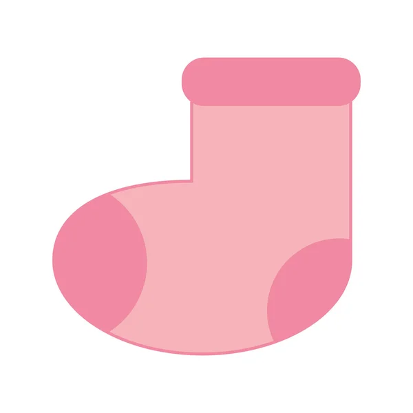 Baby sokken pictogram — Stockvector