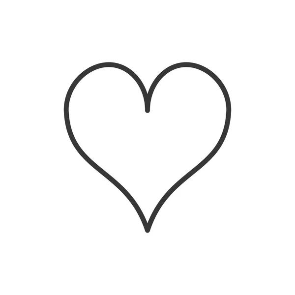 Ikona karta serc — Wektor stockowy