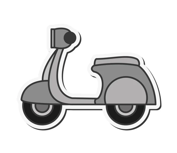 Icono de scooter retro — Vector de stock