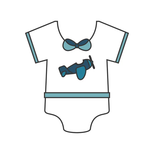 Ícone de bebê onesie — Vetor de Stock