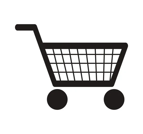 Abstrakta shopping cart-ikonen — Stock vektor