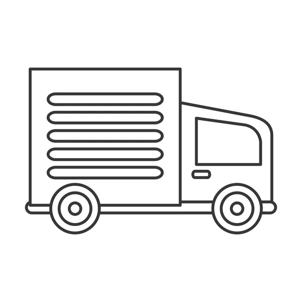 Ícone de caminhão de carga — Vetor de Stock