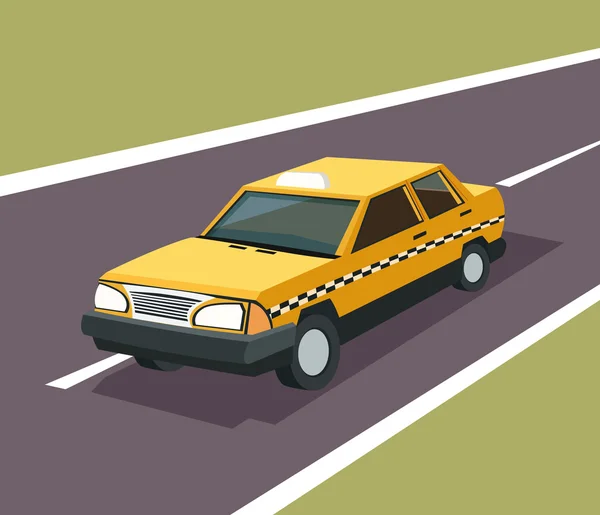 Taxi auto auto-ontwerp — Stockvector