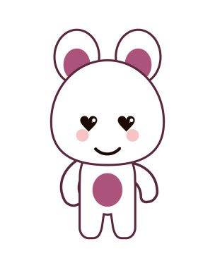 Kawaii ayı ifade simgesi