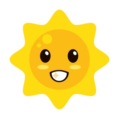 Kawaii güneş simgesi