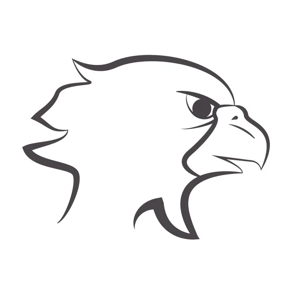 Eagle embleem pictogram — Stockvector