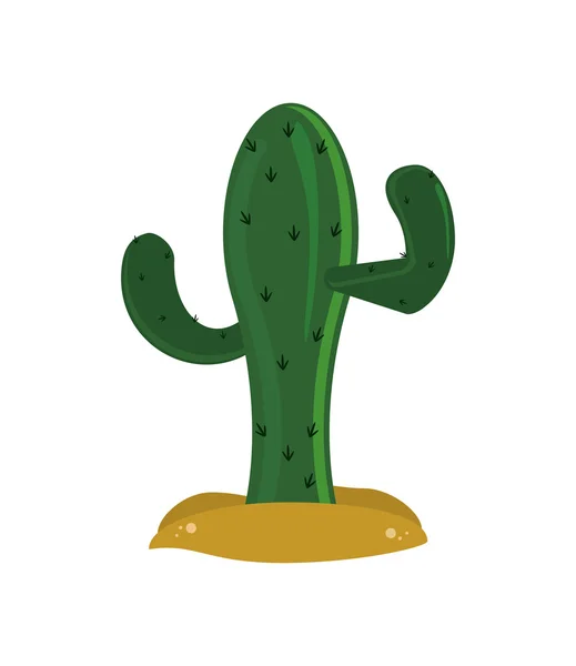 Enda cactus ikonen — Stock vektor