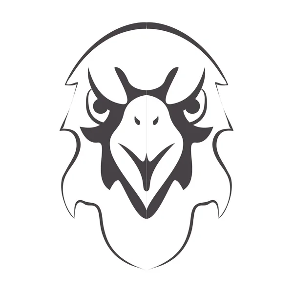 Eagle emblem icon — Stock Vector