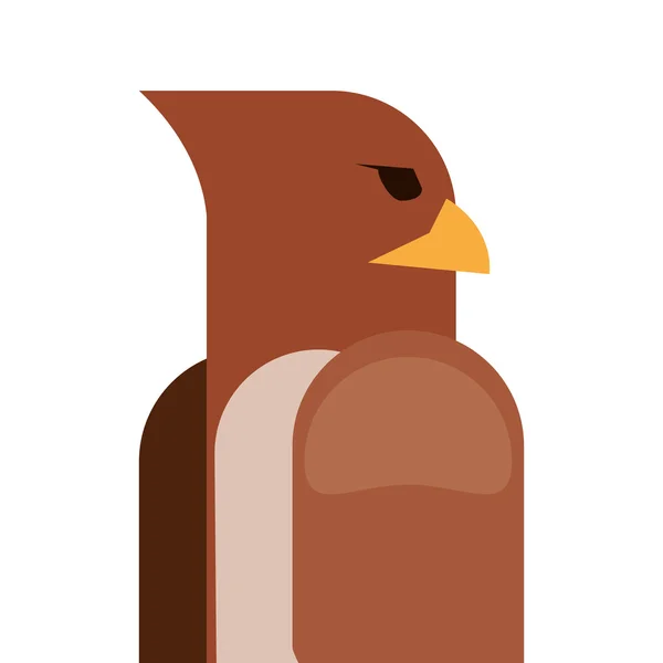 Eagle cartoon icon — Stock Vector