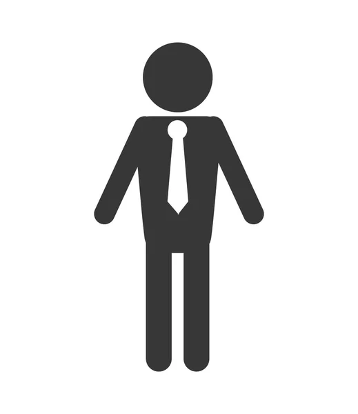 Icône pictogramme homme d'affaires — Image vectorielle