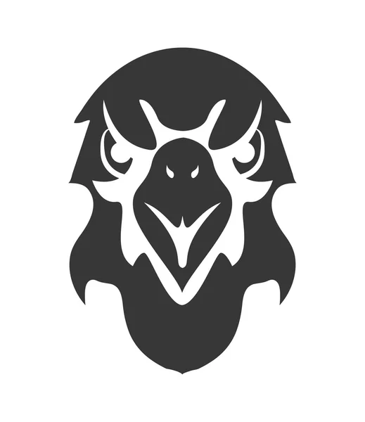 Eagle embleem pictogram — Stockvector