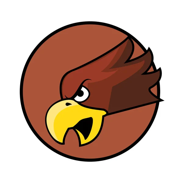 Eagle emblem icon — Stock Vector