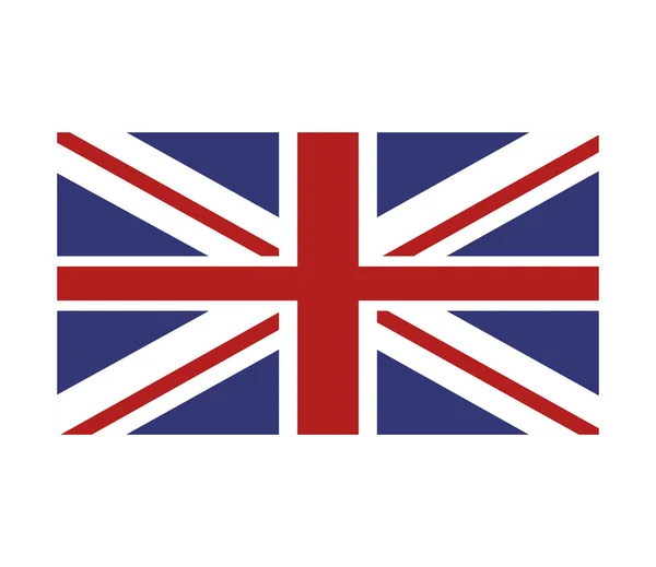 União jack grande ícone bandeira da Grã-Bretanha — Vetor de Stock