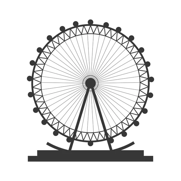 Icono de la rueda de la fortuna — Vector de stock