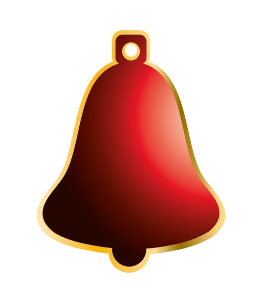 Bell merry christmas design — стоковый вектор