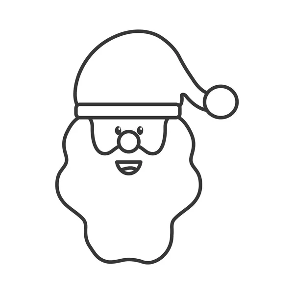 Santa merry christmas ontwerp — Stockvector