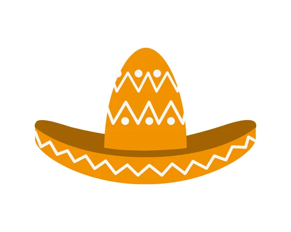 Style chapeau mexicain design — Image vectorielle