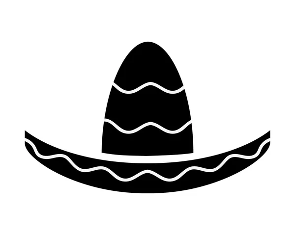 Design w stylu meksykańskim kapelusz — Wektor stockowy