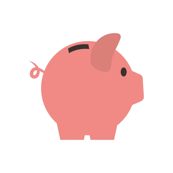 Piggy geld financiële item — Stockvector