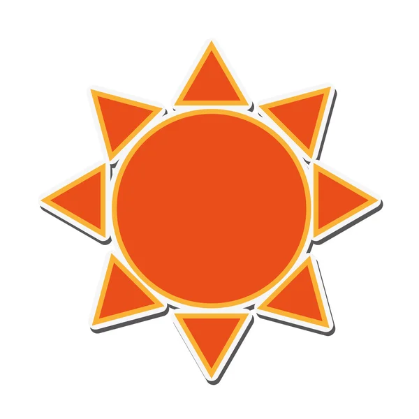 Soleil soleil abstrait design — Image vectorielle