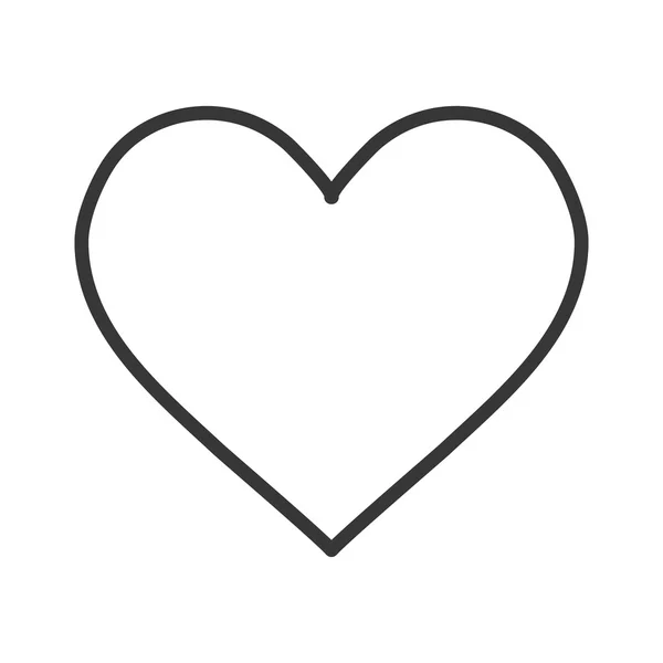 Coeur amour forme conception — Image vectorielle
