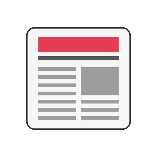 News information paper design — Stock Vector