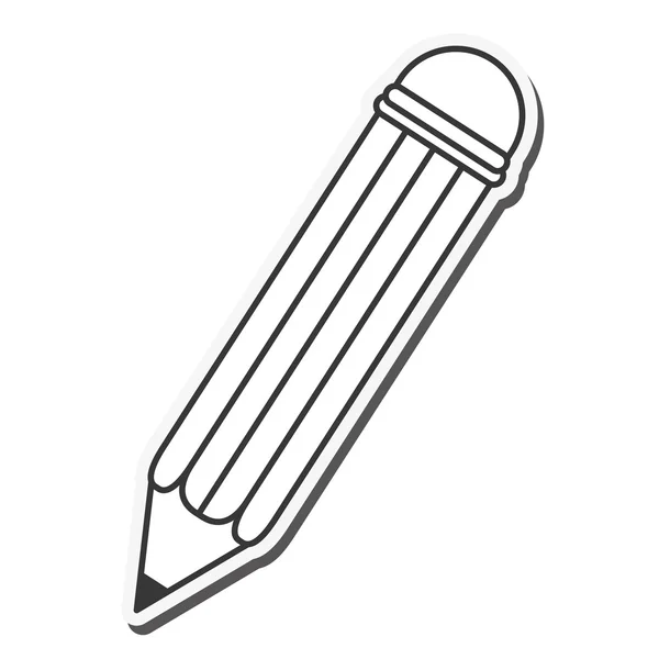 연필 쓰기 계기 디자인 — 스톡 벡터