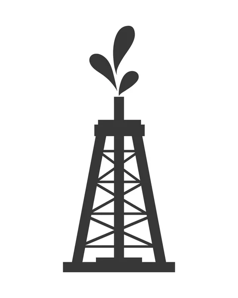 Значок нефтяной башни . — стоковый вектор