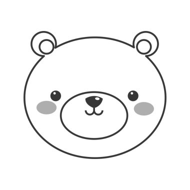 sevimli ayı çizgi film simgesi