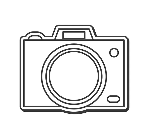 Icône de caméra photographique — Image vectorielle