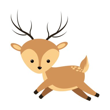 şirin Ren geyiği çizgi film simgesi