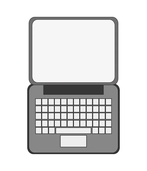Laptop topview ikonen — Stock vektor