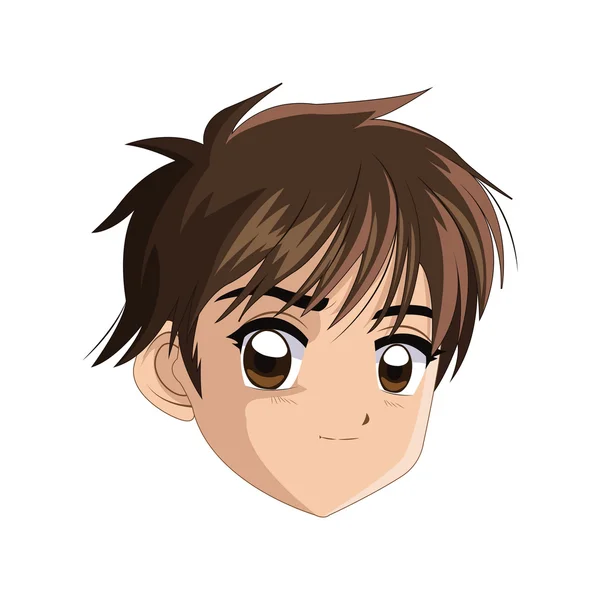 Boy Anime Male Manga Cartoon Icon. Vector Graphic Stock Vector -  Illustration of beauty, symbol: 110235843