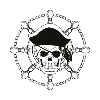 çizgi film korsan dövme tasarım