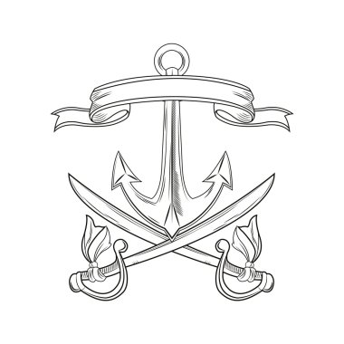 çizgi film korsan dövme tasarım