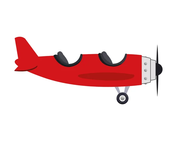 Vliegtuig twee cabine pictogram — Stockvector