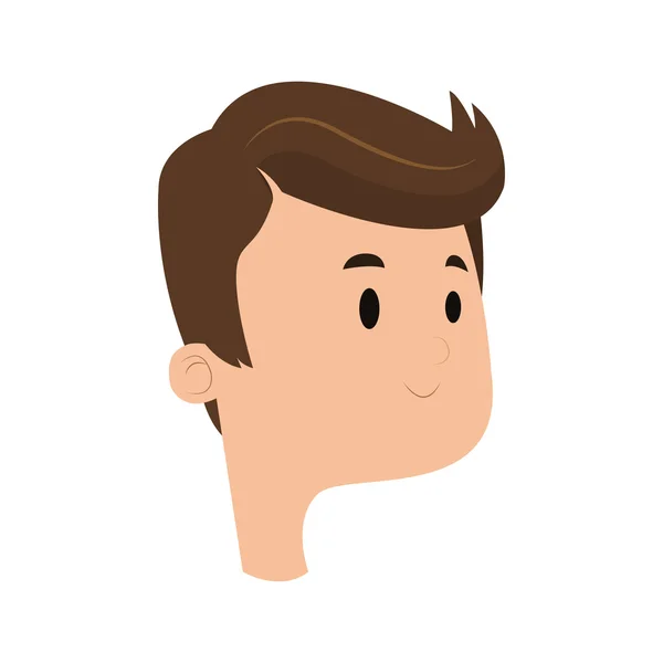 Cara del hombre icono — Vector de stock