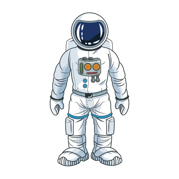 Astronot alan karikatür tasarım — Stok Vektör