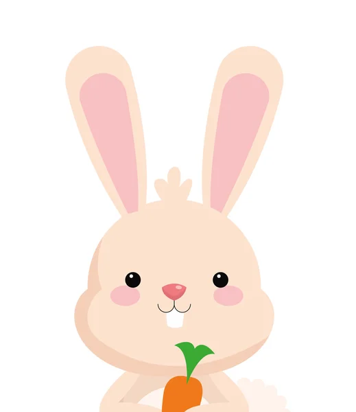 Icône de dessin animé lapin mignon — Image vectorielle