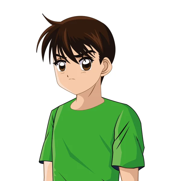 Boy Anime Male Manga Cartoon Icon Vector Graphic Stock Illustration -  Download Image Now - Boys, Human Face, Manga Style - iStock