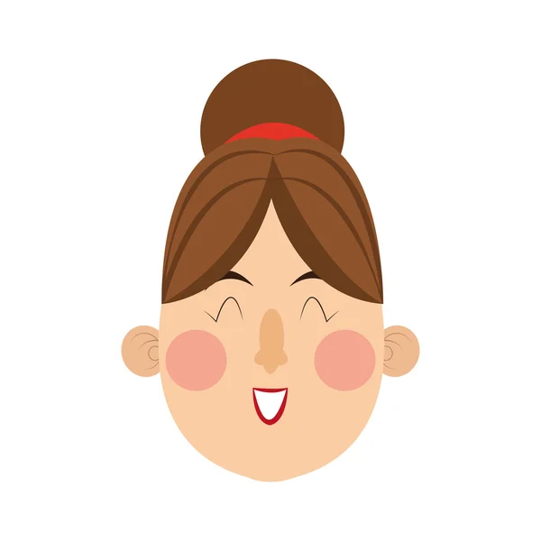 Icono de mujer bavariana — Vector de stock