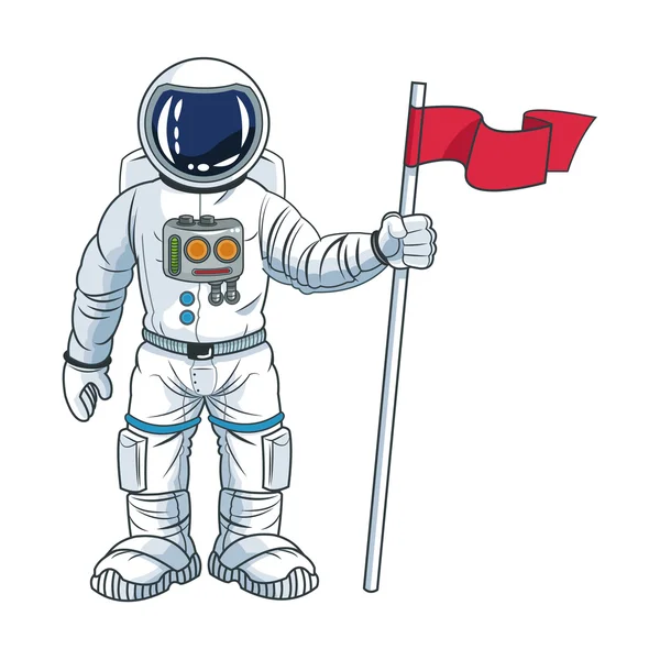 Astronaut space cartoon-ontwerp — Stockvector