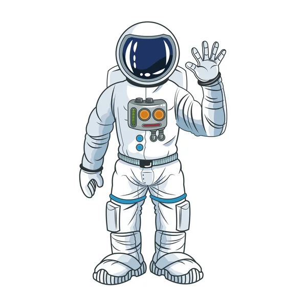 Дизайн космічного мультфільму Astronaut — стоковий вектор