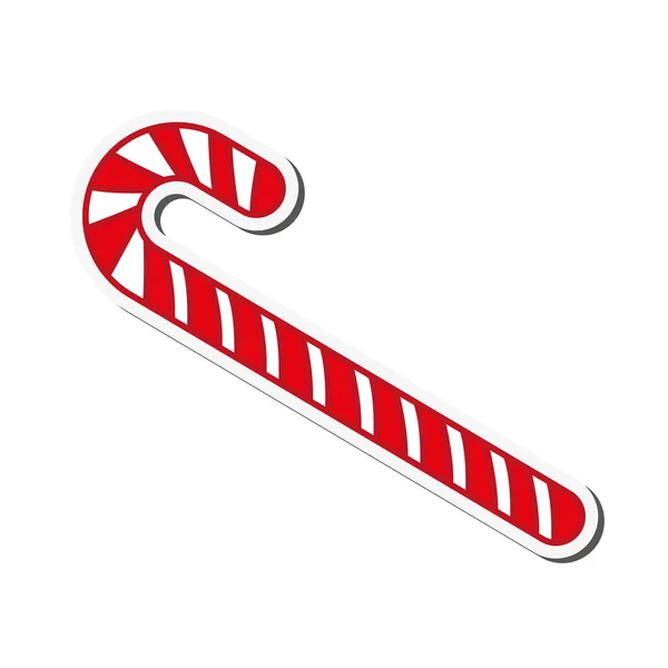 Candy cane ikon — Stock Vector